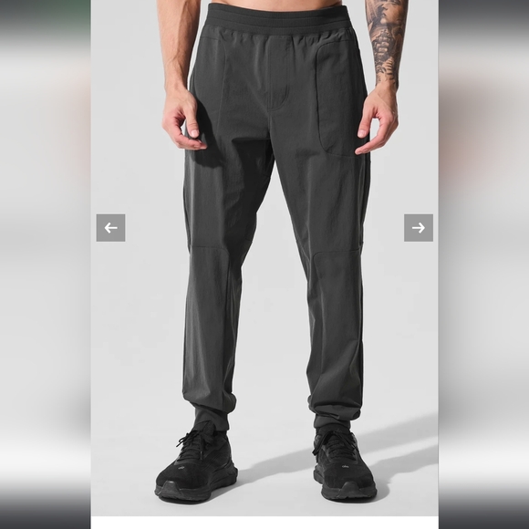 ALO Yoga Anthracite Co-Op Men's Joggers - Picture 1 of 8